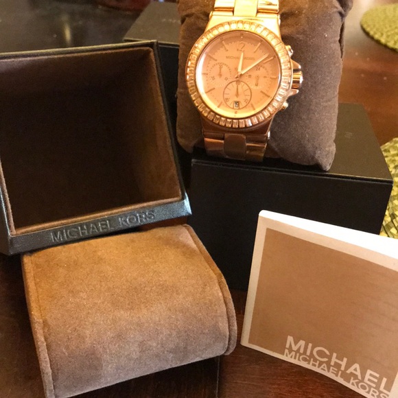 Rose Gold MK Watch